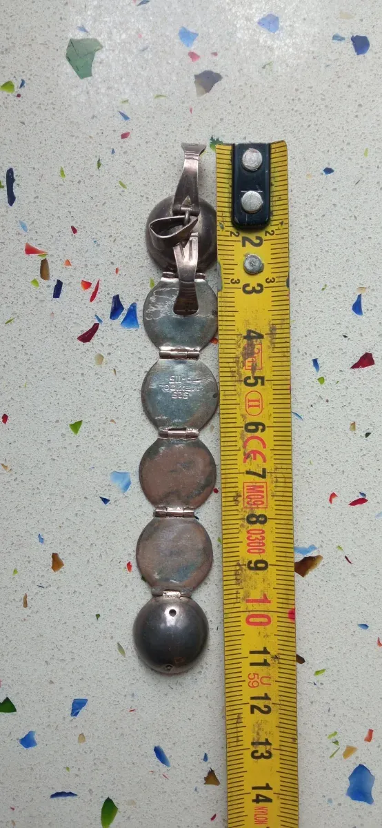 Colgante esférico de plata Mexicana.