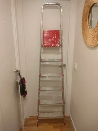 Escalera de aluminio 6 peldaños Escalibur