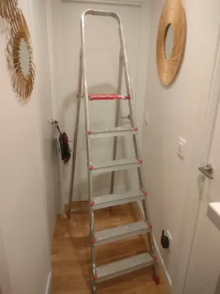 Escalera de aluminio 6 peldaños Escalibur