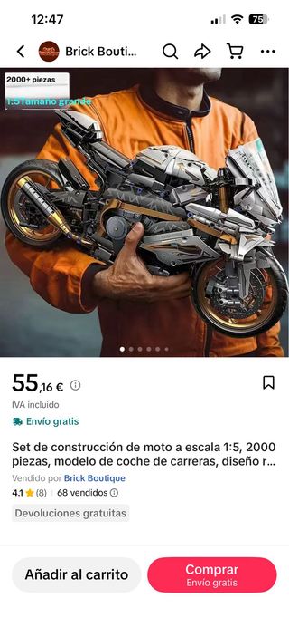 Maqueta Moto Escala 1:5