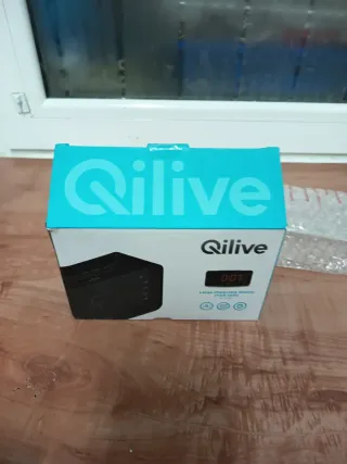 Radio Reloj Qilive Negro