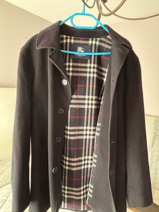 Abrigo Burberry Lana Merino Caballero Talla M