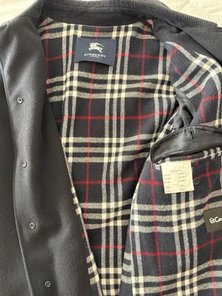 Abrigo Burberry Lana Merino Caballero Talla M