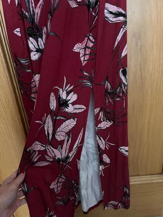 Vestido largo estampado floral