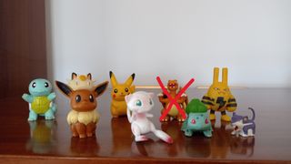 Lotto 8 Mini Figure Pokemon Tomy Nintendo 1999