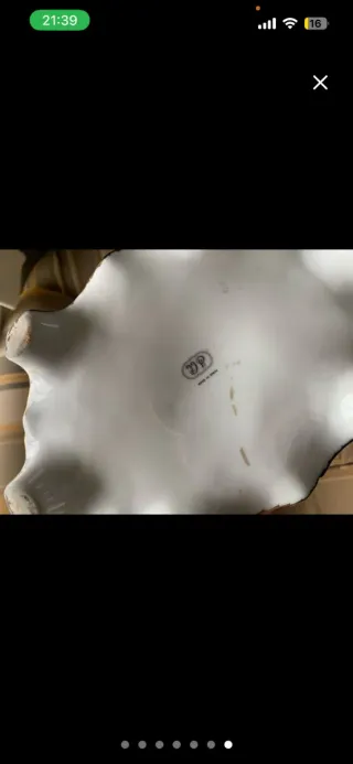 Sopera Antigua Porcelana Decorada Flores