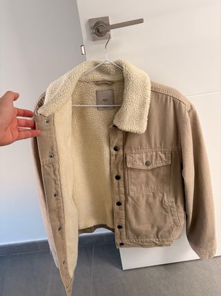Chaqueta Mango vaquera Beige Talla M