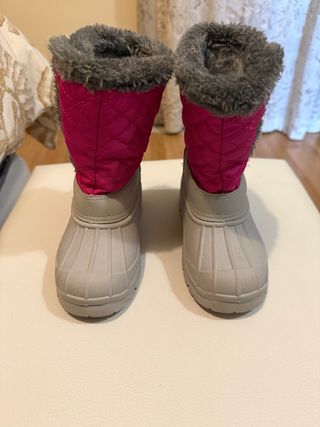 Botas Nieve Niña Rosa Talla 27/28