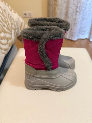 Botas Nieve Niña Rosa Talla 27/28