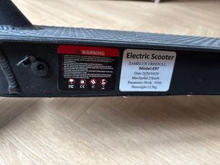 Patinete Eléctrico Negro