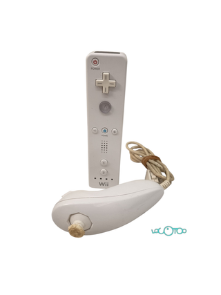 Consola Nintendo Wii roja con mando y nunchuck