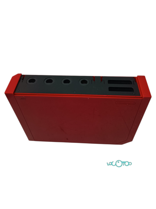 Consola Nintendo Wii roja con mando y nunchuck