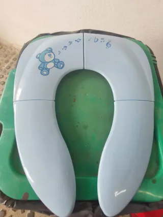 Asiento reductor WC infantil azul