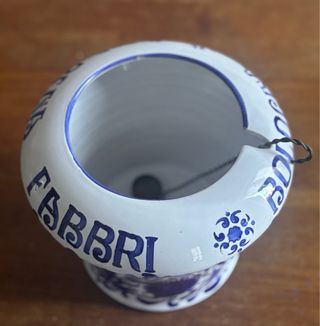 Vaso Amarena Fabbri Ceramica Blu