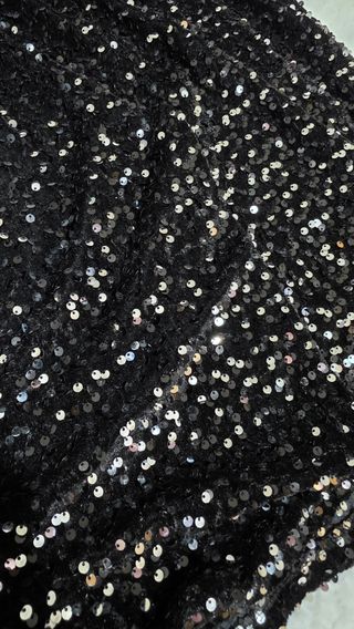 Falda Lentejuelas Negra Talla S-M