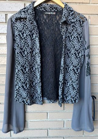 Blusa Indian Rose encaje y gasa