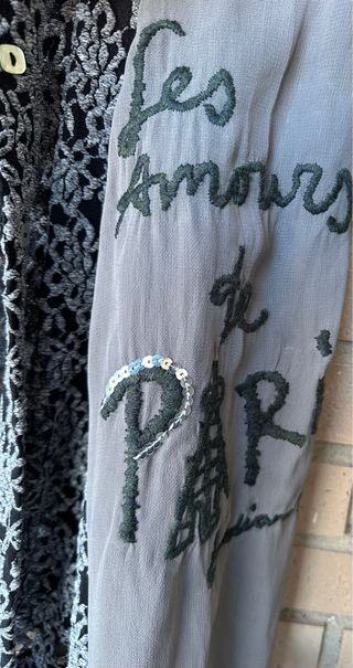 Blusa Indian Rose encaje y gasa