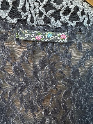 Blusa Indian Rose encaje y gasa