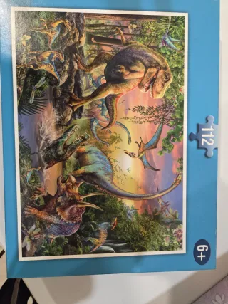 Puzzle 112 piezas Dinosaurios 6+