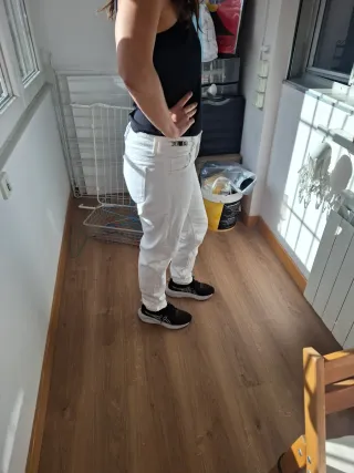 Negociable Pantalón jean Morgan Blanco Talla 42