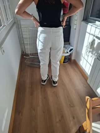 Negociable Pantalón jean Morgan Blanco Talla 42
