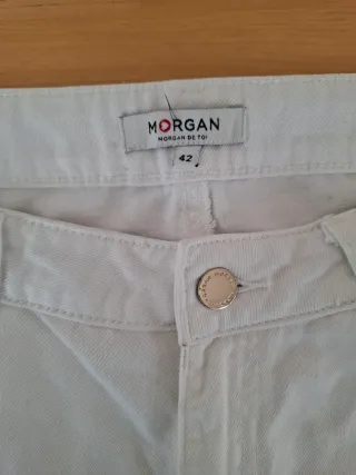 Negociable Pantalón jean Morgan Blanco Talla 42