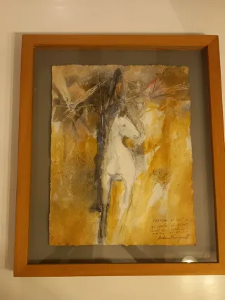 Pintura al óleo arte contemporáneo. Quijote.