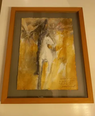 Pintura al óleo arte contemporáneo. Quijote.