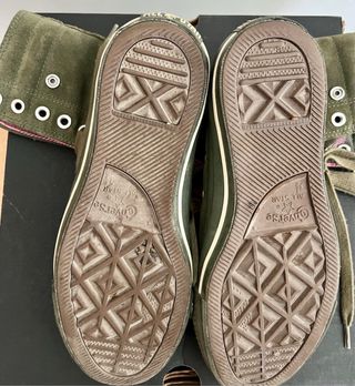 Zapatillas Converse T-36 Verde/Rosa KNEEHI PLAID