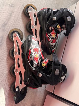 Patines en línea infantiles con bolsa transportar