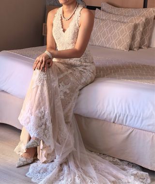 Vestido de Novia Sirena + Velo