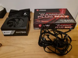 Pack Placa MSI B450 + Fuente Corsair RM750i