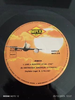 VINILO JESSICA (EURO DISCO)