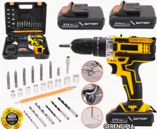 TALADRO ATORNILLADOR INALÁMBRICO 2 BATERÍAS