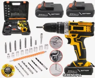 TALADRO ATORNILLADOR INALÁMBRICO 2 BATERÍAS