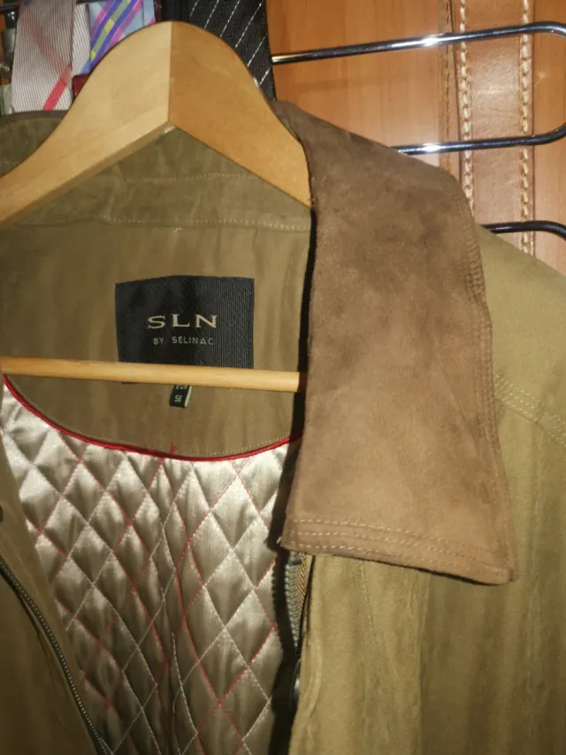 Parka aterciopelada Caballero Marrón Talla 56