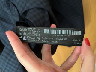 Camisa Massimo Dutti cuadros azul y negro XS