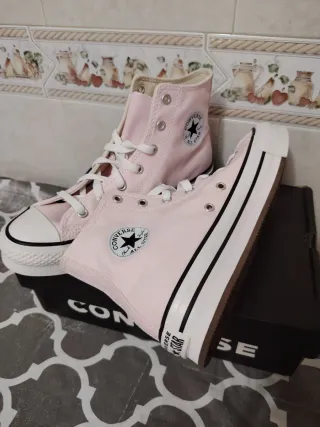 Converse rosas plataforma