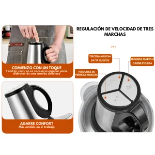 Picadora eléctrica inox Swiss Line 2L (hachoir)