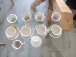 Juego de tazas de porcelana Ikea