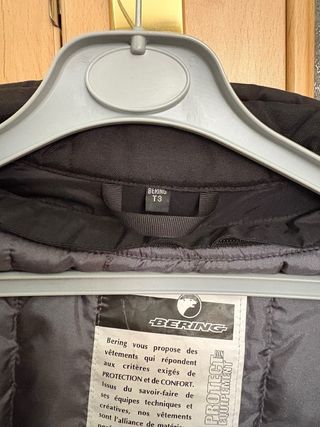 Chaqueta Bering Moto Mujer Negra/Gris Talla T3/40