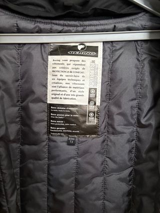 Chaqueta Bering Moto Mujer Negra/Gris Talla T3/40