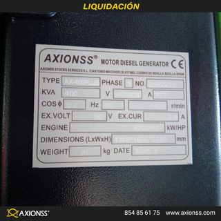 Grupo Electrógeno 400kVA AX-400 Plus Strong Diésel