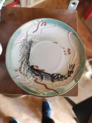 Juego de té/café japonés de porcelana