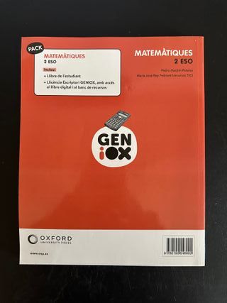 Matemàtiques 2r ESO. Llibre de l'estudiant. GEN...
