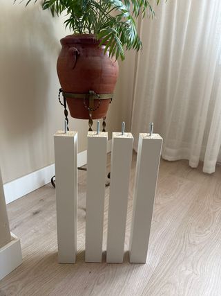 Patas Mesa Ikea Blancas Madera (4uds)