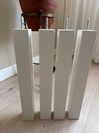 Patas Mesa Ikea Blancas Madera (4uds)