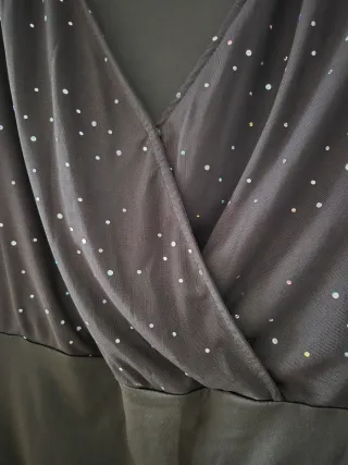 Body negro con pedrería