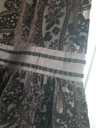 Falda marrón de fiesta