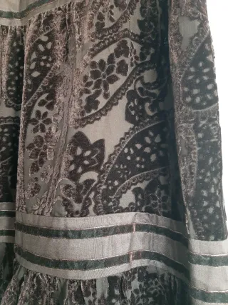 Falda marrón de fiesta